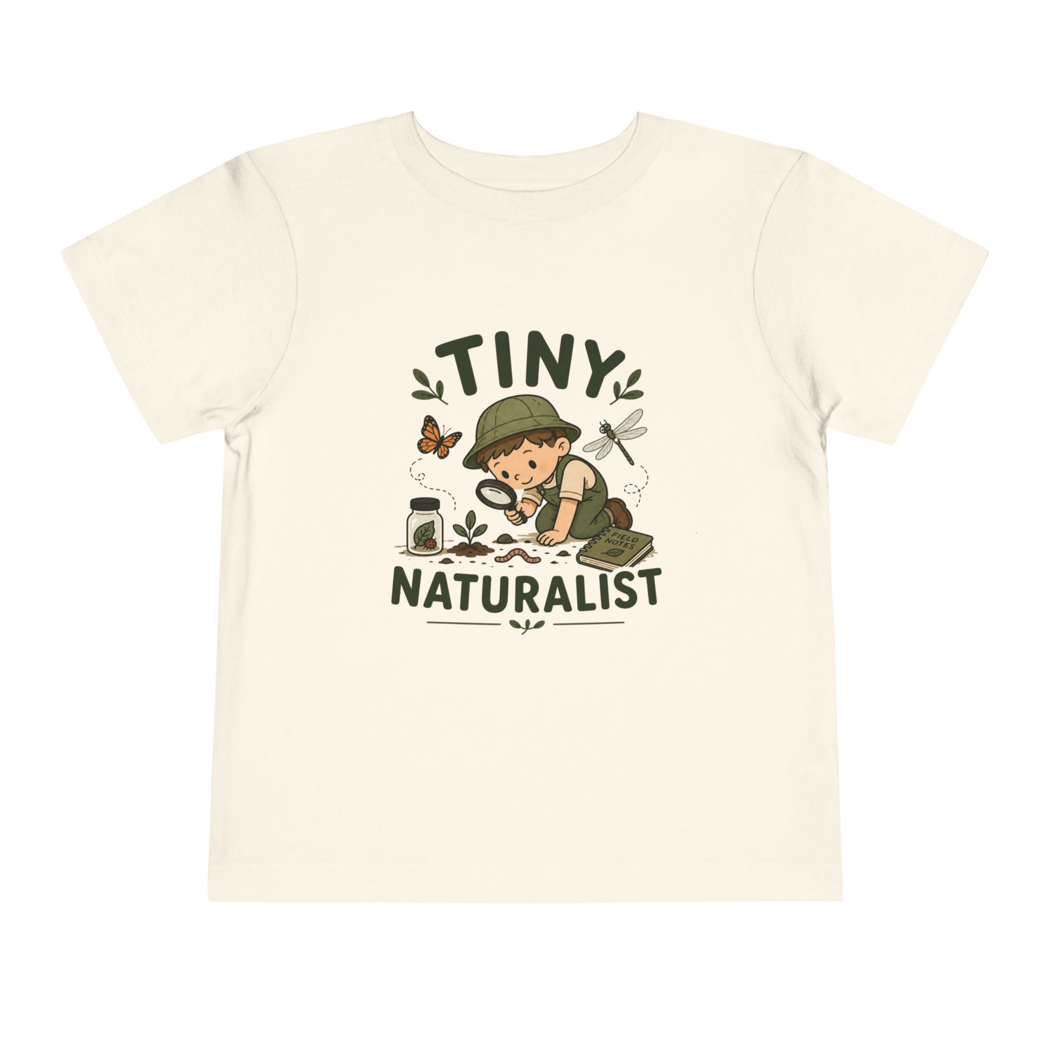 Tiny Naturalist Toddler Tee — Cute Boy Explorer Shirt