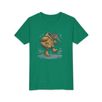 Youth T‑Shirt — Cute Kiwi Bird in Raincoat Splash Design