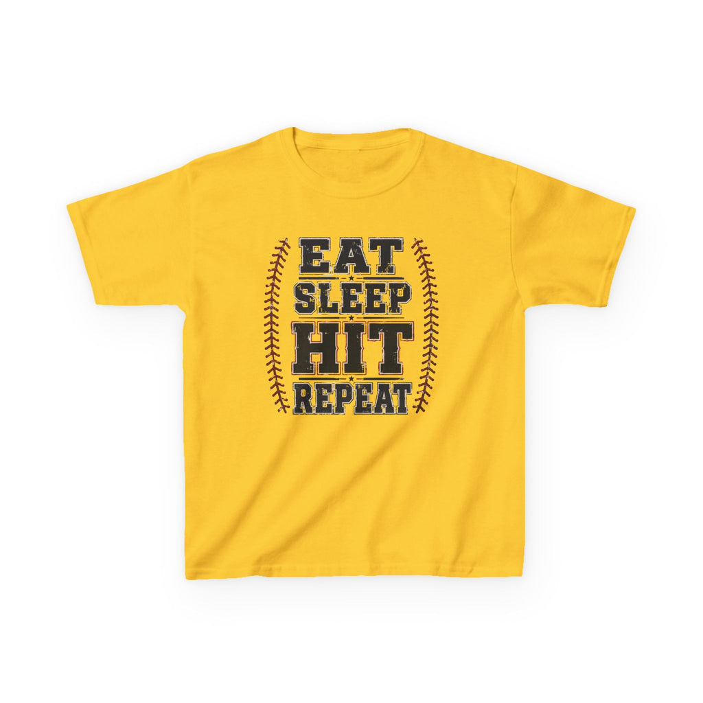 Eat Sleep Hit Repeat - Baseball tee