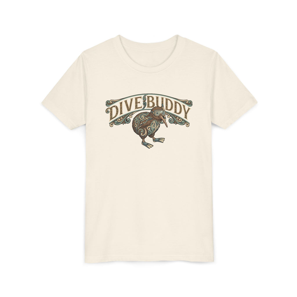 Youth Tee - "Dive Buddy" Kiwi Bird Graphic Kids T-Shirt