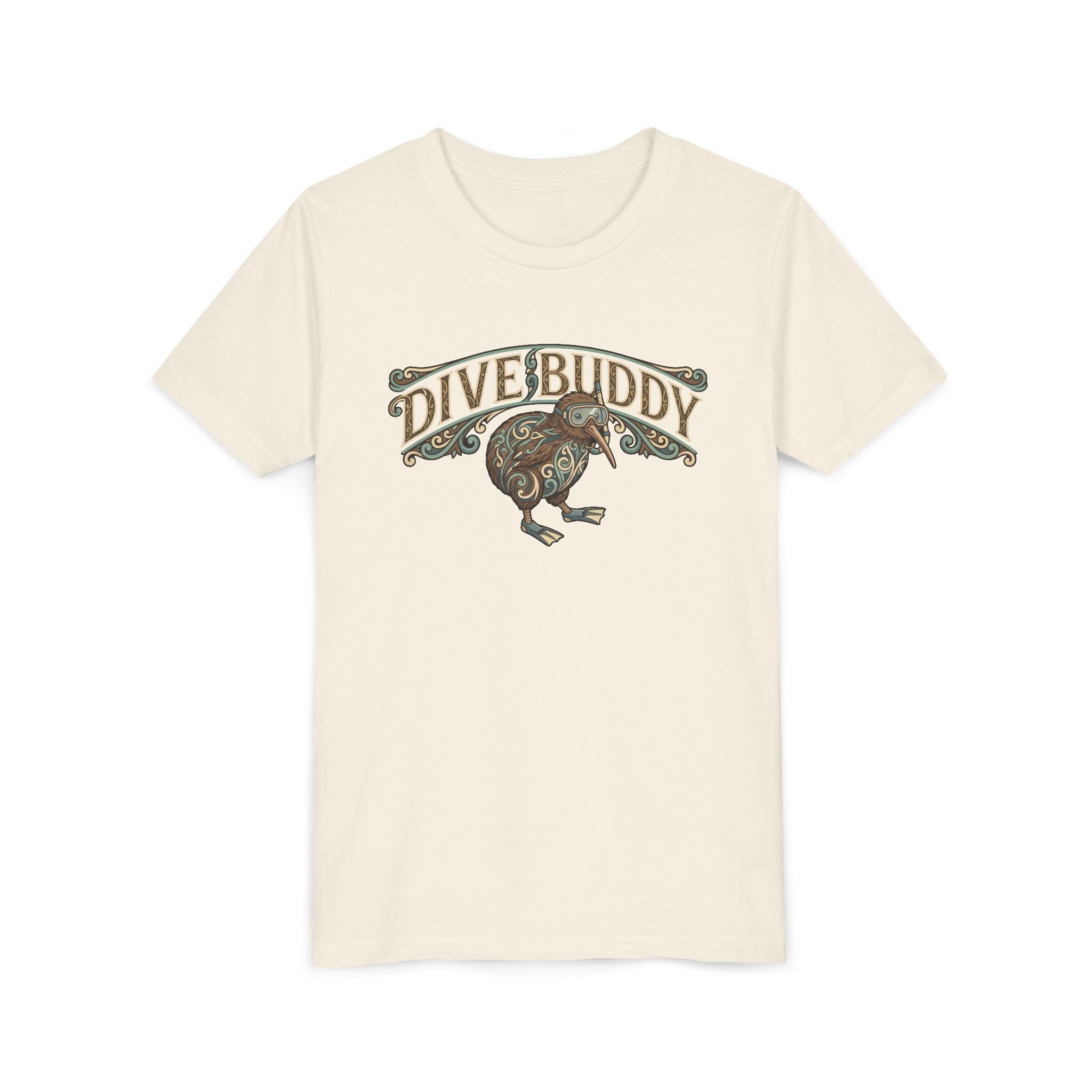Youth Tee - "Dive Buddy" Kiwi Bird Graphic Kids T-Shirt