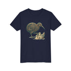 Youth Tee — Kiwi Bird & Sandcastle Kids T‑Shirt (Cute Beach Animal Design)