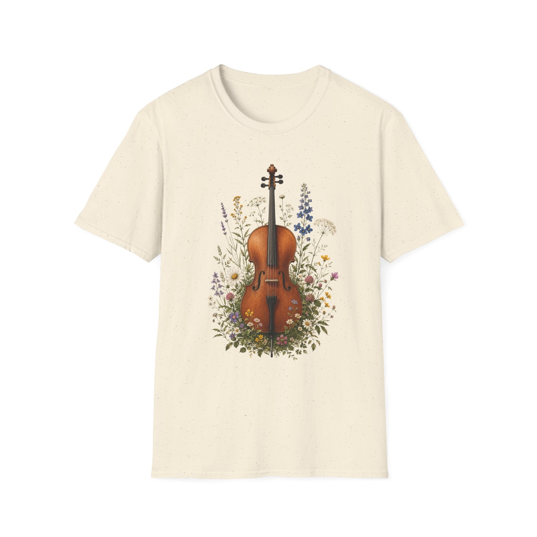 Cello in Wildflowers  —  Music Tee
