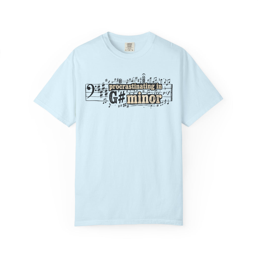 Procrastinating in G# Minor - Funny Cello & Bass Clef T-Shirt