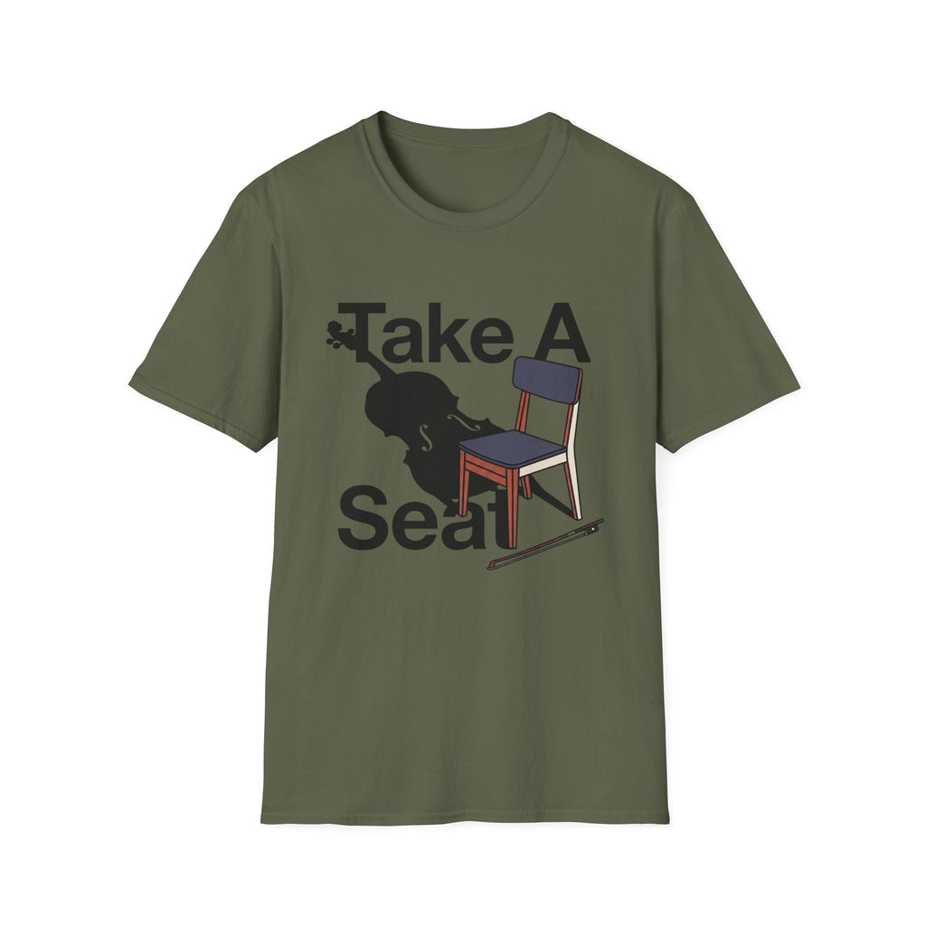 Take A Seat T-Shirt – Cello Tee