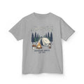 "Camp Weekend: Adventure Awaits" Kids Graphic Tee + Youth Size
