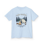 "Camp Weekend: Adventure Awaits" Kids Graphic Tee
