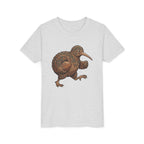 Youth Tee — Whimsical Maori-Style Kiwi Bird Kids Shirt