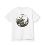 Kids Adventure Tee — Mountain River Fishing Graphic