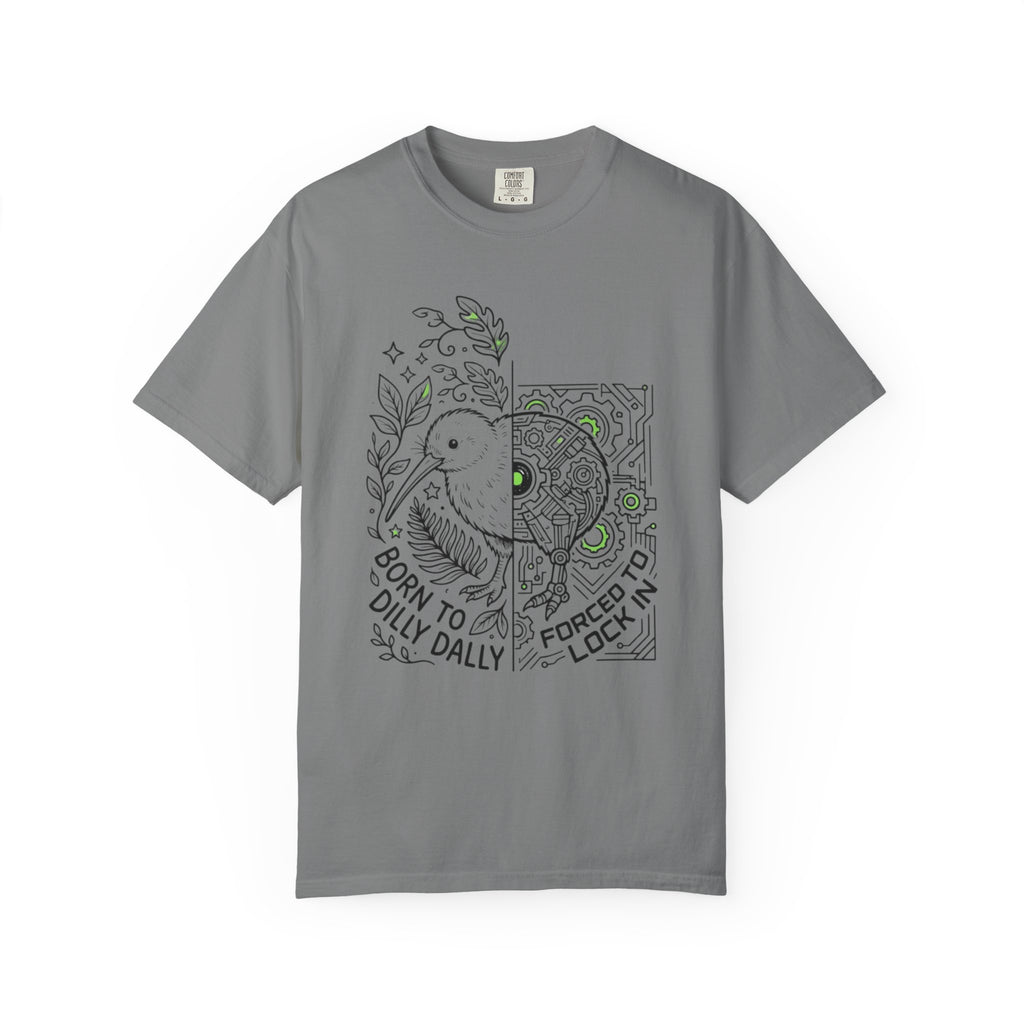 “Born to Dilly Dally, Forced to Lock In” Kiwi tee
