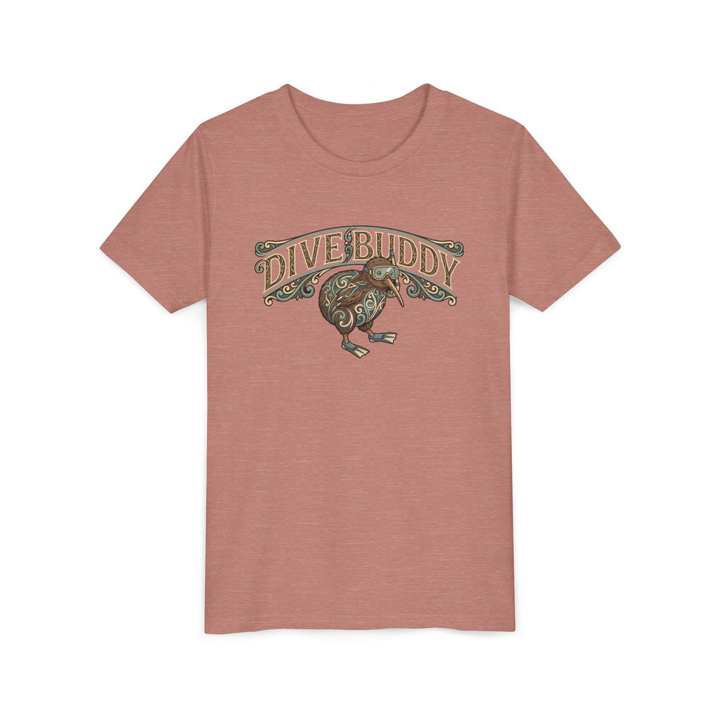 Youth Tee - "Dive Buddy" Kiwi Bird Graphic Kids T-Shirt