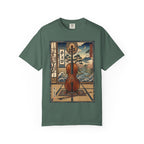 Ukiyo-e Cello Art T-Shirt - Japanese Woodblock Style