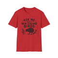 Ask Me About New Zealand Birds  — Kiwi & Native Wildlife Tee + Adult Size