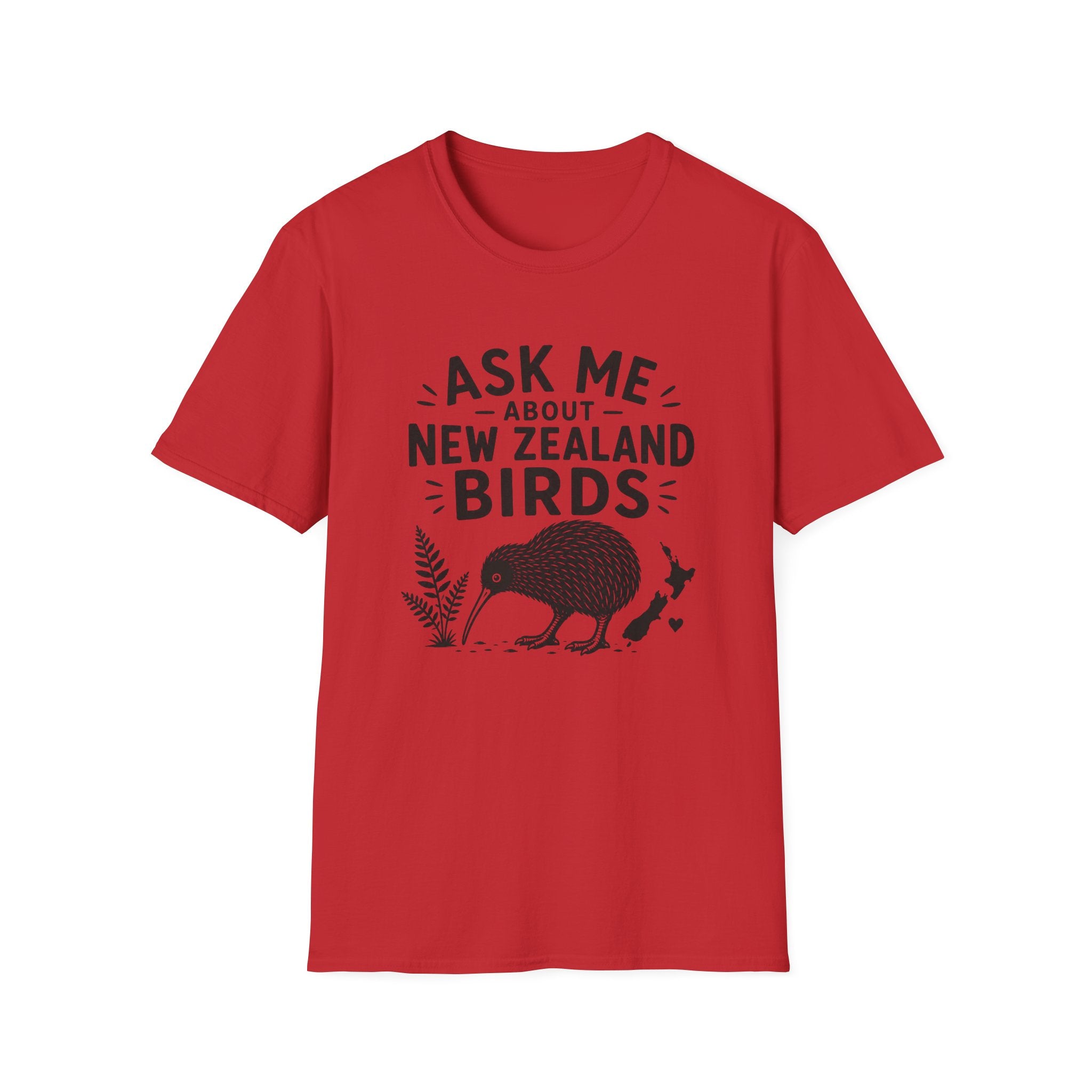 Ask Me About New Zealand Birds  — Kiwi & Native Wildlife Tee