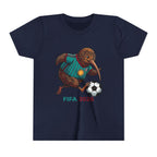 Youth Tee — Kiwi Soccer Player “FIFA 2026” Kids Football Shirt