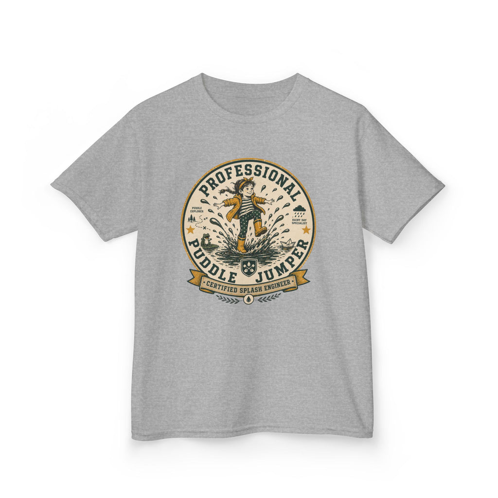 "Professional Puddle Jumper" Girls Rainy Day Tee