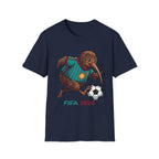 FIFA 2026 Maori Kiwi Soccer Player Adult Size Tee, Funny Bird Playing Football, Graphic Tee, Unique New Zealand Gift