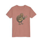 Kiwi Bird Guitar Youth Tee — Cute Musical Kiwi Kids T‑Shirt