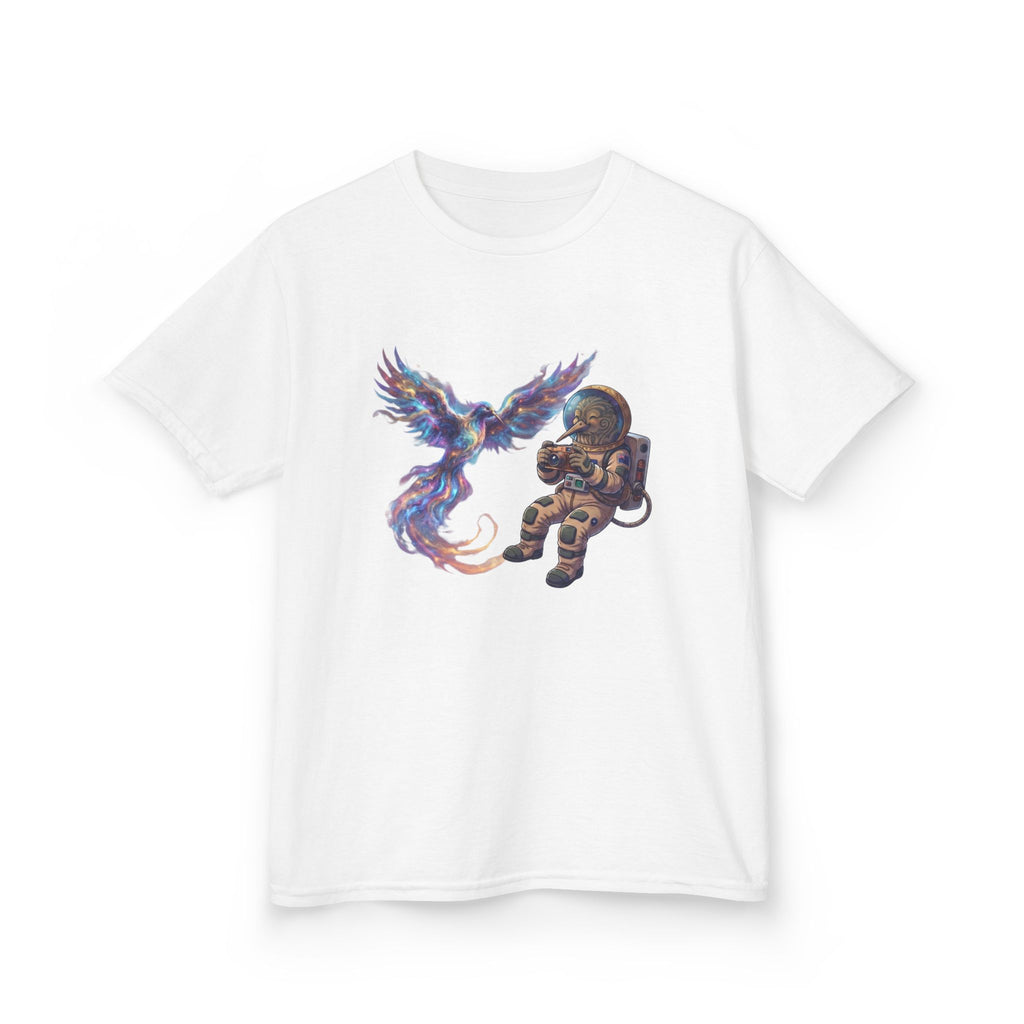 Astronaut and Phoenix Space Adventure Graphic