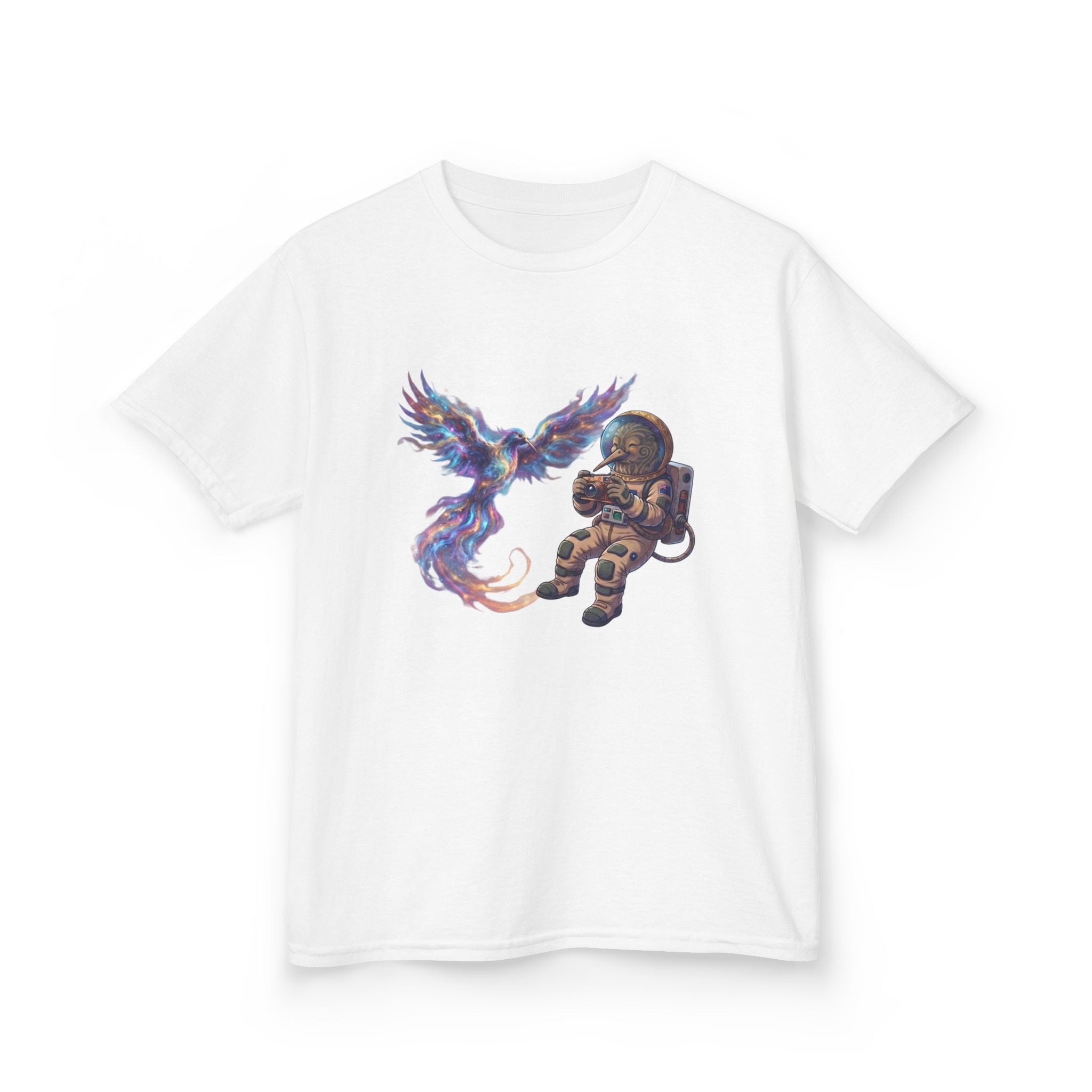 Astronaut and Phoenix Space Adventure Graphic