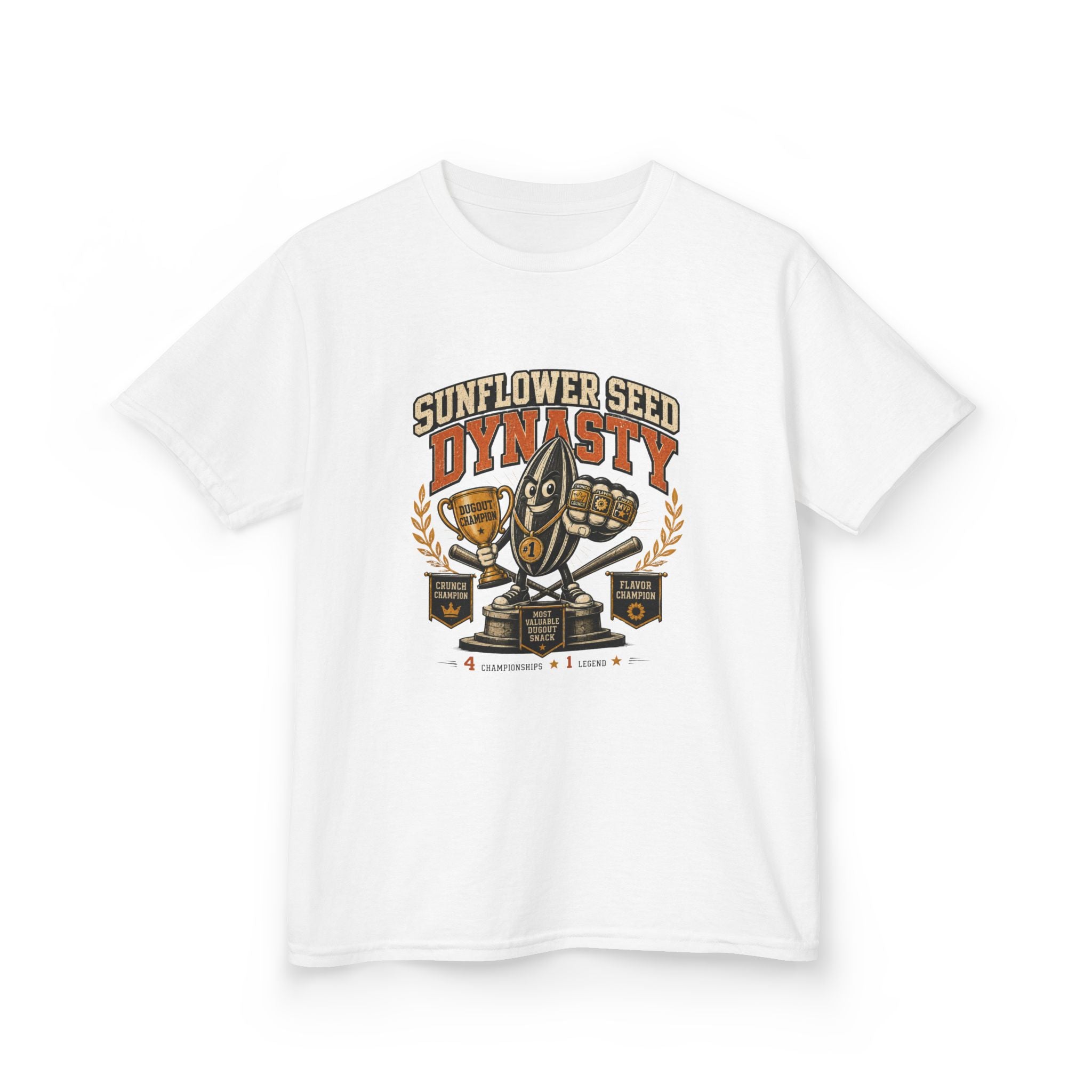 Sunflower Seed Dynasty Trophy Snack Team Tee