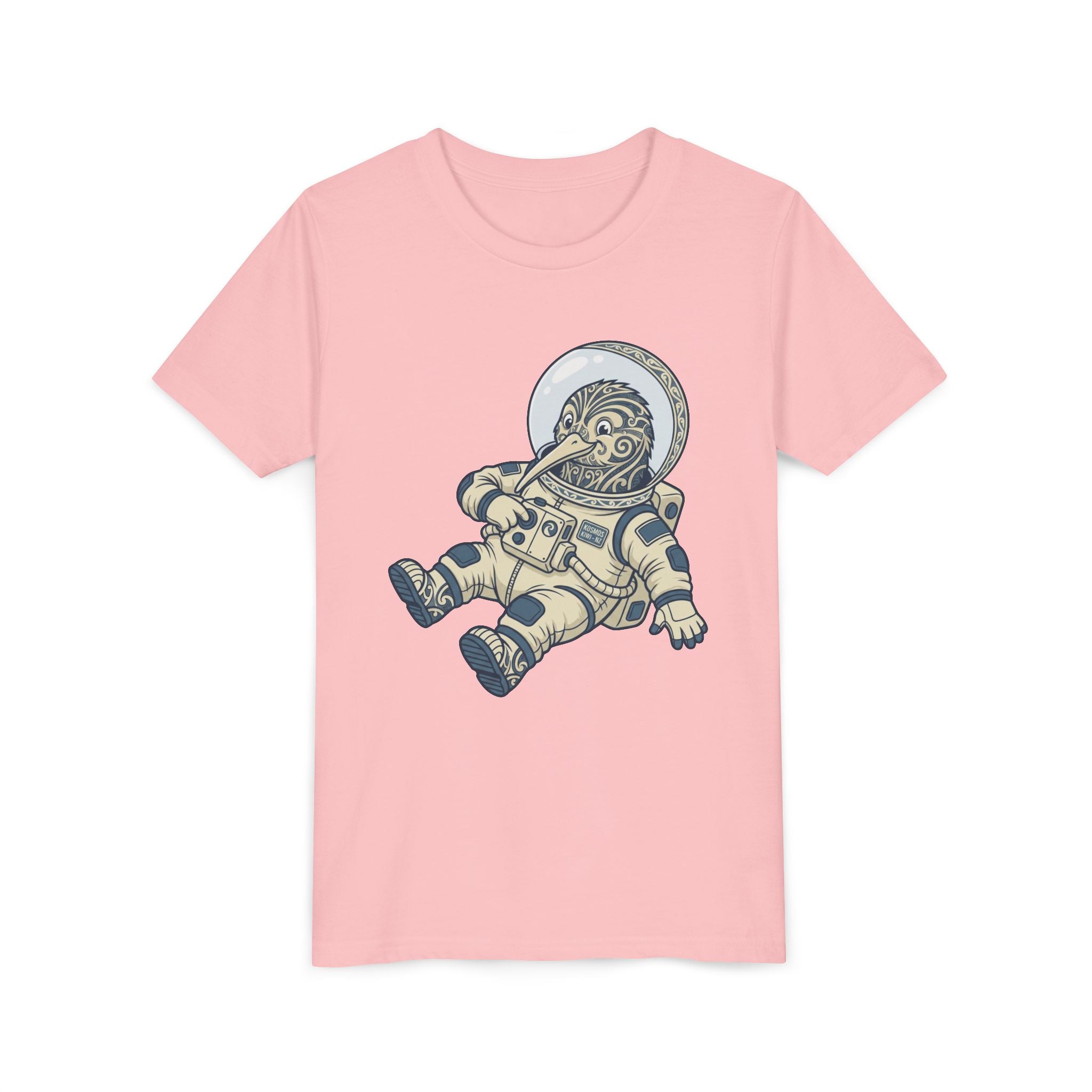 Youth Tee — Cute Astronaut Kiwi Spacesuit Graphic