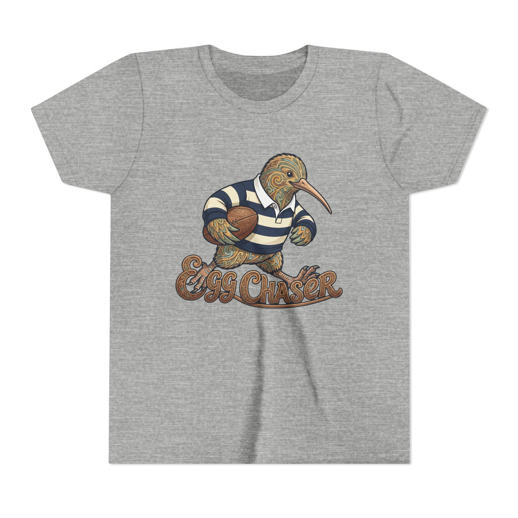 Kiwi Rugby Youth Tee — 'Egg Chaser' Vintage Sports Kids Shirt