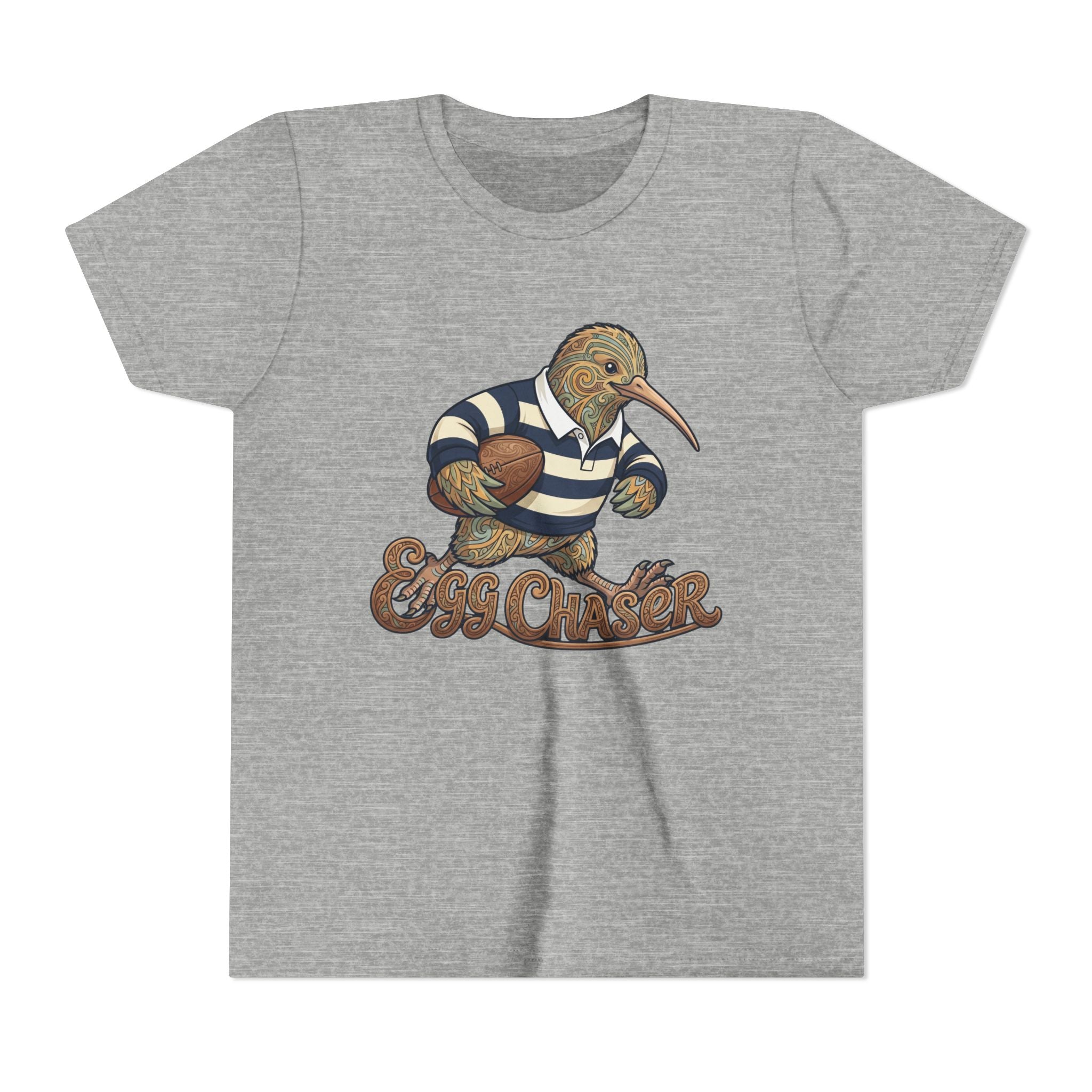Kiwi Rugby Youth Tee — 'Egg Chaser' Vintage Sports Kids Shirt