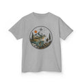 Kids Adventure Tee — Mountain River Fishing Graphic + Youth Size