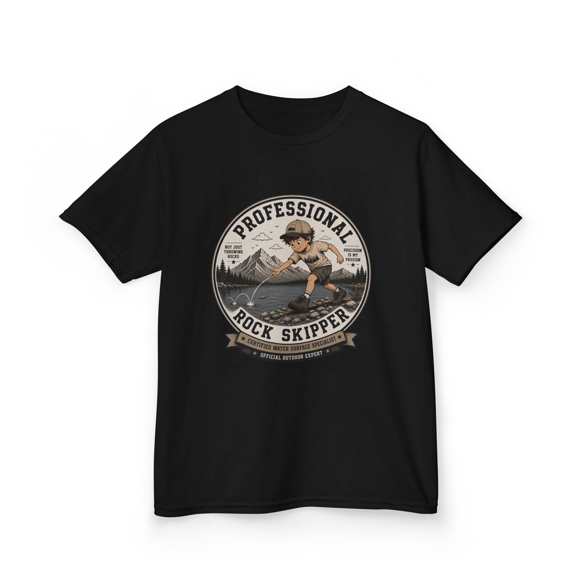 “Professional Rock Skipper” Boy Skipping Stone Shirt