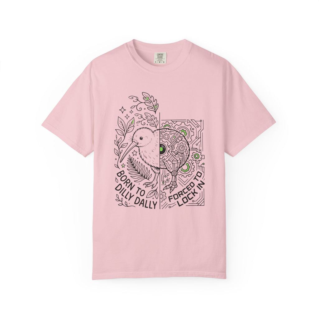 “Born to Dilly Dally, Forced to Lock In” Kiwi tee