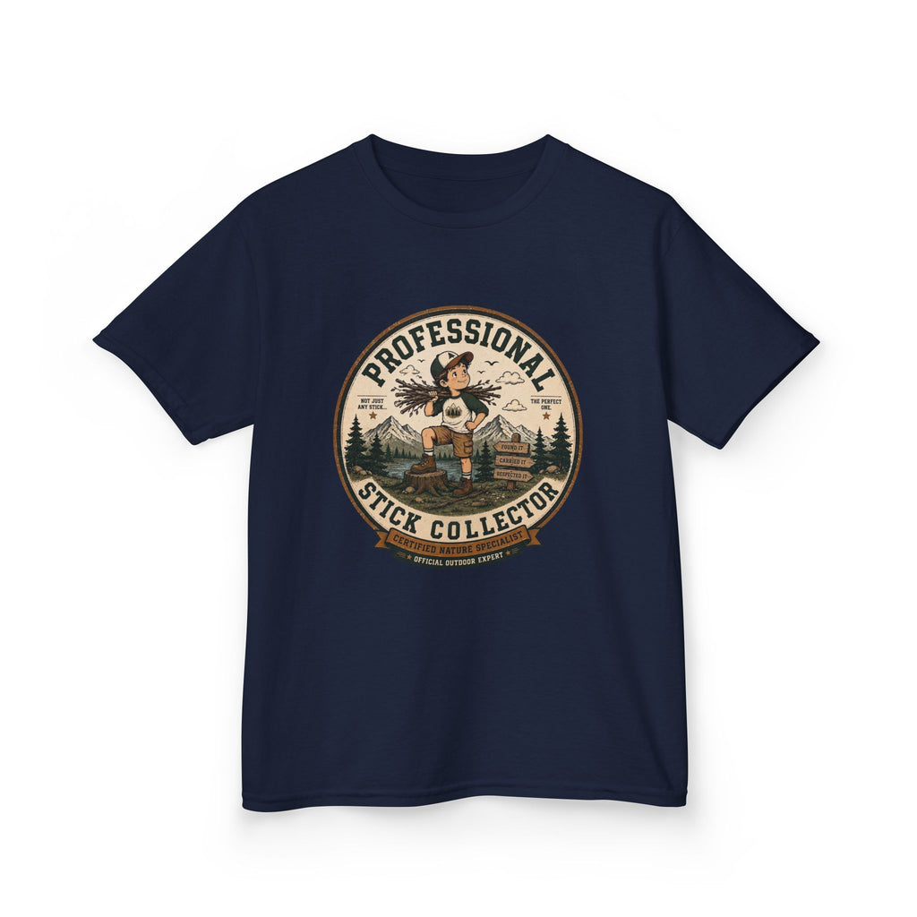 “Professional Stick Collector” Boy Camping Graphic