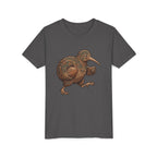 Youth Tee — Whimsical Maori-Style Kiwi Bird Kids Shirt