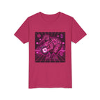 Tamagotchi Kiwi Youth Tee — Retro Neon Kiwi Graphic Shirt