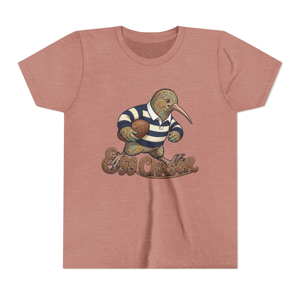 Kiwi Rugby Youth Tee — 'Egg Chaser' Vintage Sports Kids Shirt