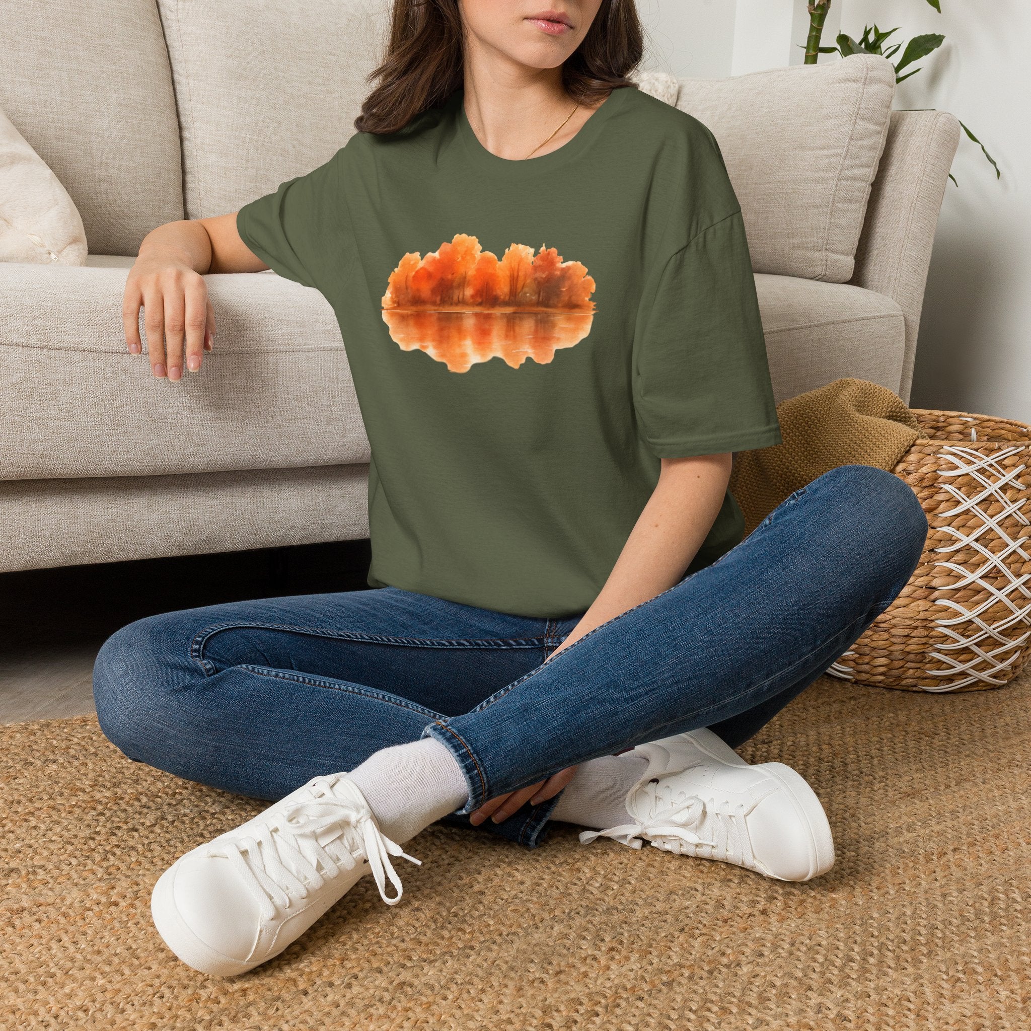 Autumn Lake Reflection T-Shirt