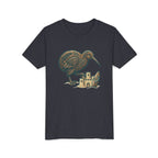 Youth Tee — Kiwi Bird & Sandcastle Kids T‑Shirt (Cute Beach Animal Design)