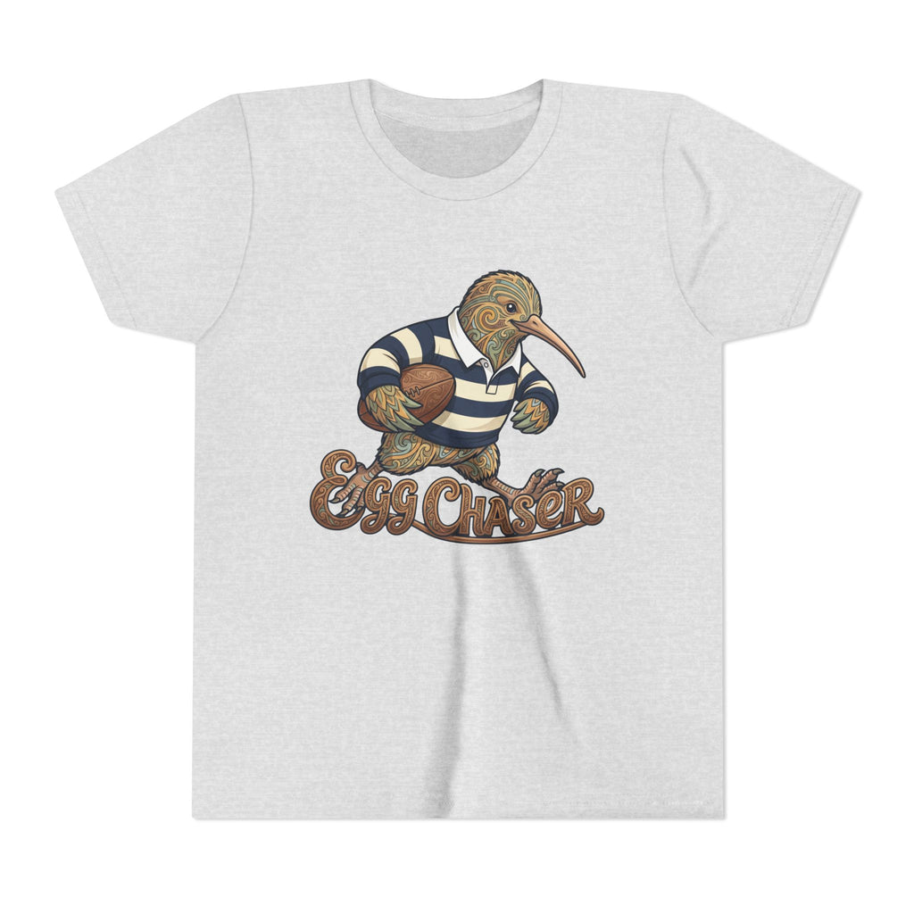 Kiwi Rugby Youth Tee — 'Egg Chaser' Vintage Sports Kids Shirt