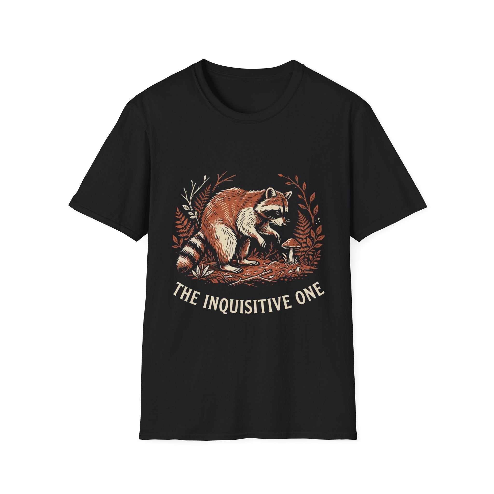 The Inquisitive One Raccoon T + Adult Size