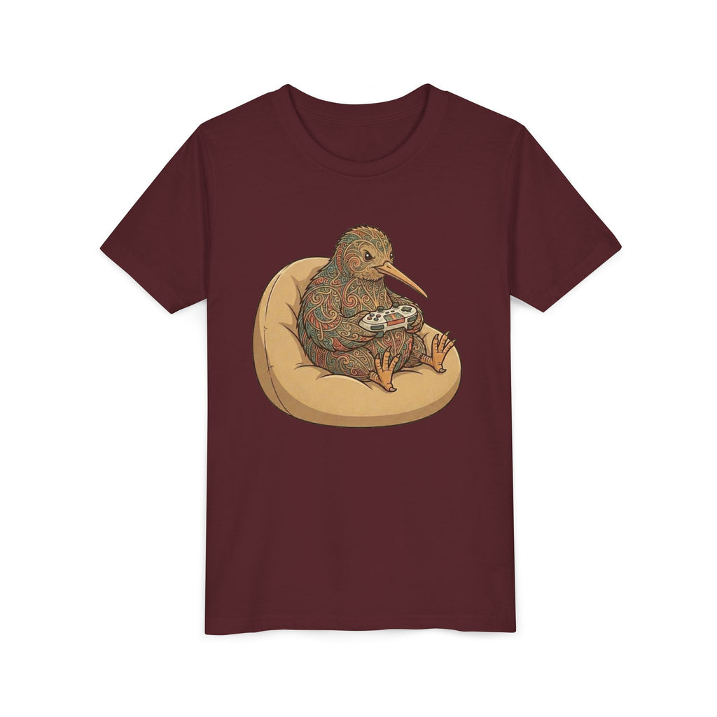 Youth Tee —Kiwi Bird Gaming Graphic