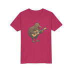 Kiwi Bird Guitar Youth Tee — Cute Musical Kiwi Kids T‑Shirt