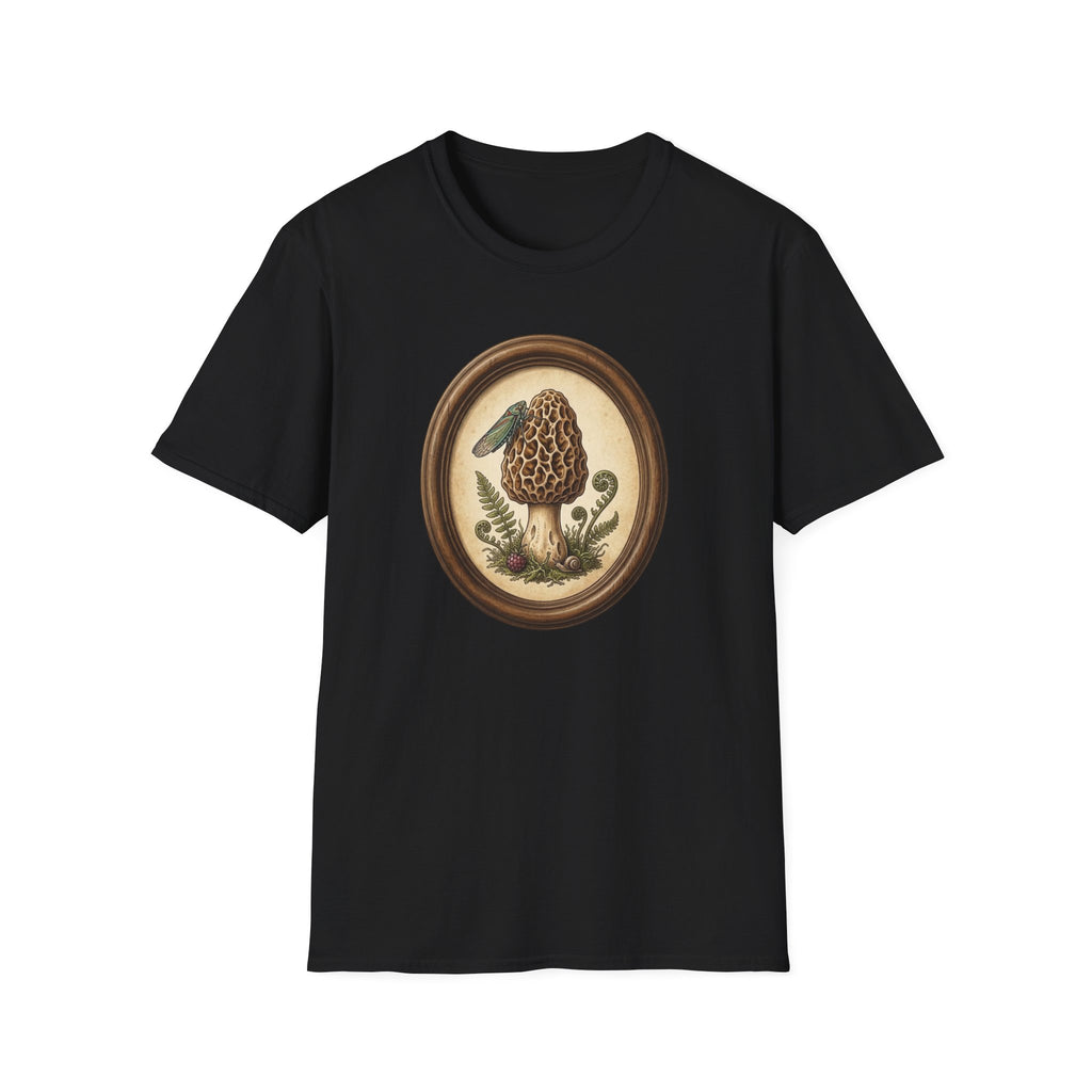 Morel Mushroom  — Vintage Botanical Fungi Art Tee