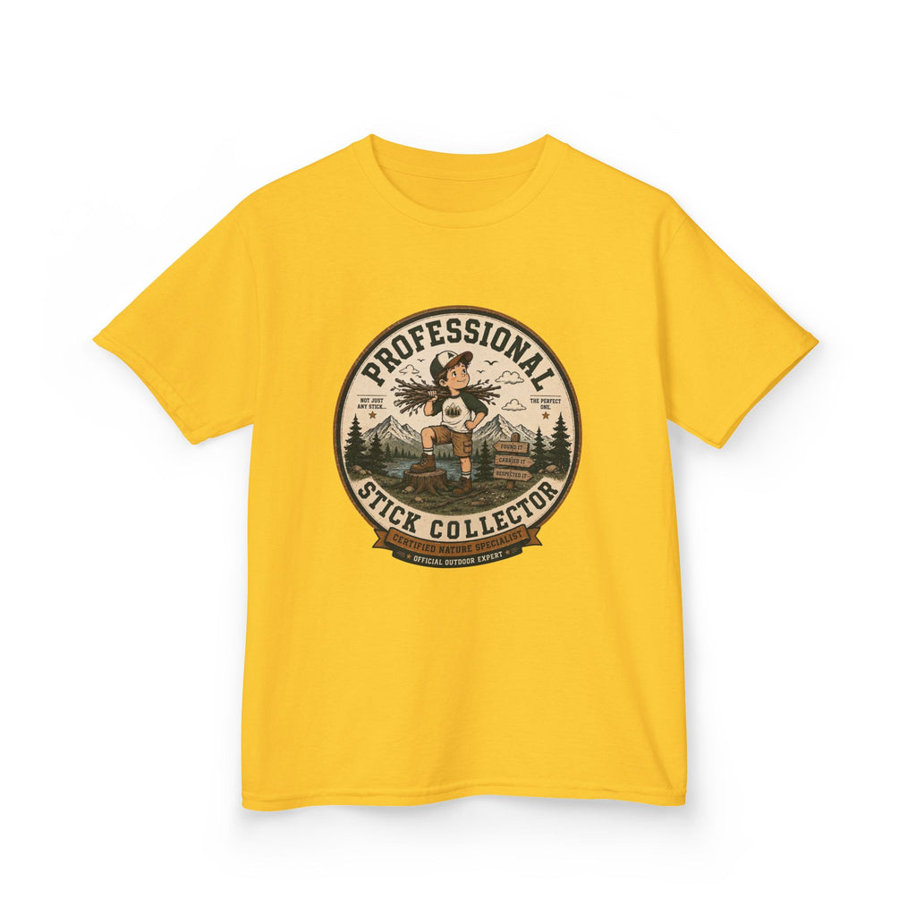 “Professional Stick Collector” Boy Camping Graphic