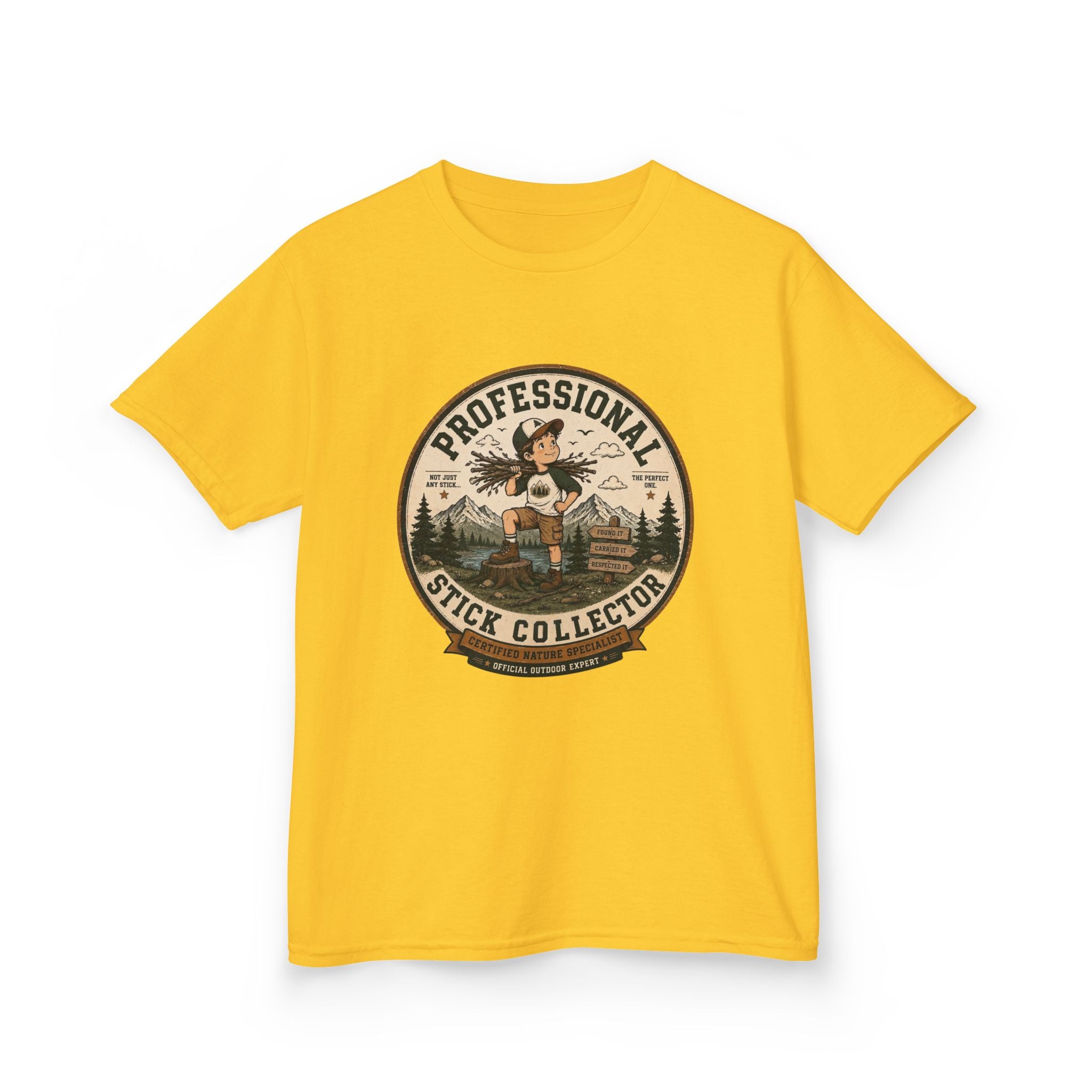 “Professional Stick Collector” Boy Camping Graphic