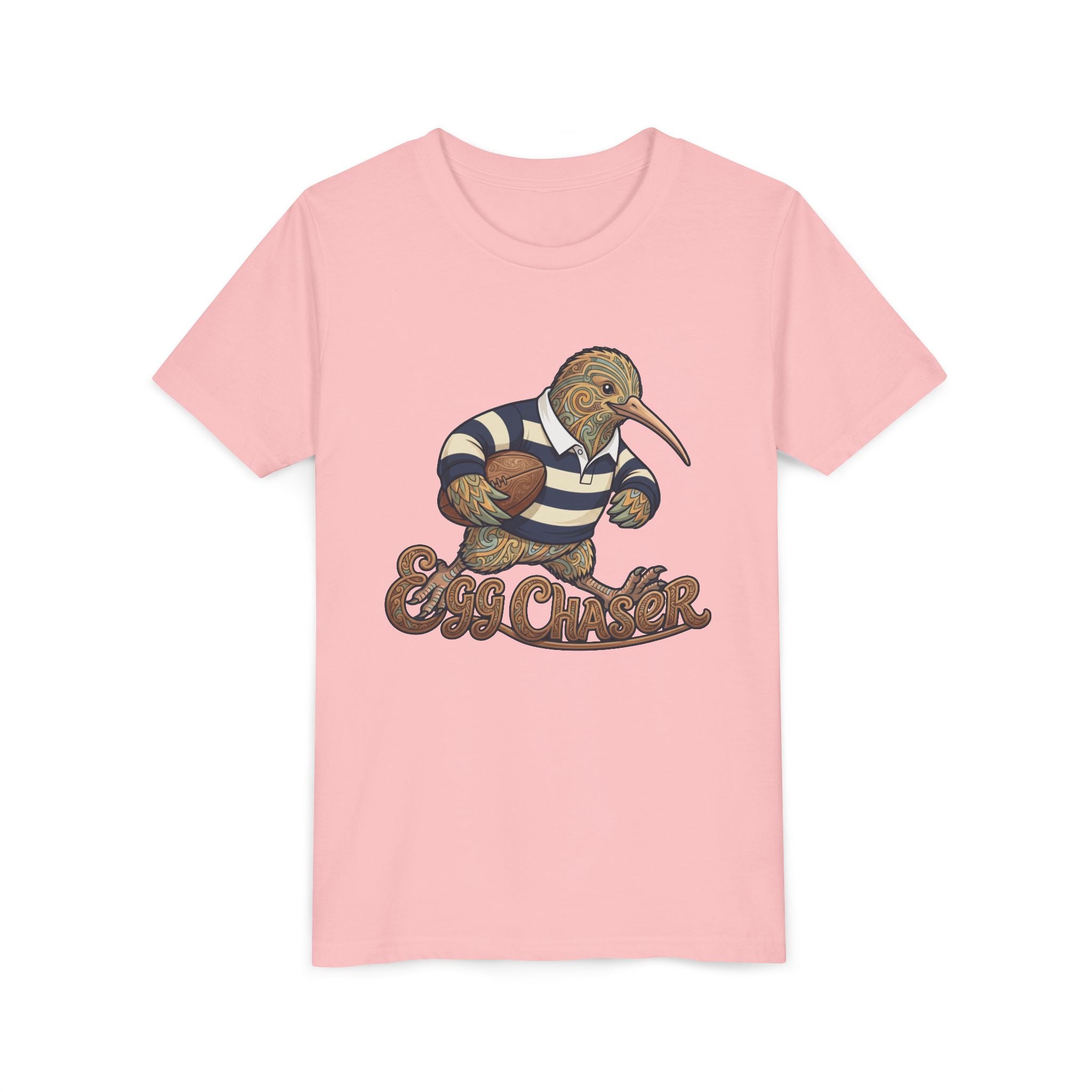 Kiwi Rugby Youth Tee — 'Egg Chaser' Vintage Sports Kids Shirt