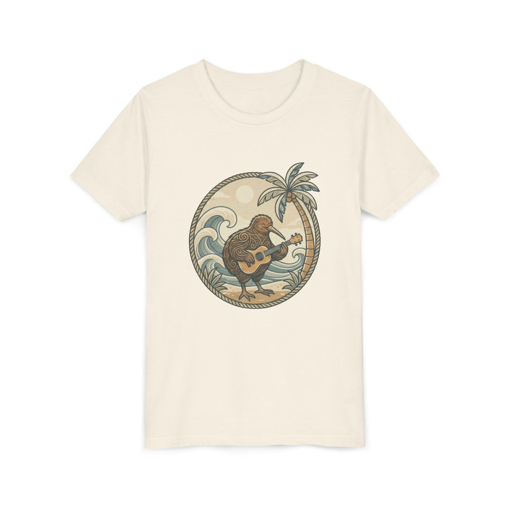 Kiwi Playing Guitar Vintage Beach Graphic