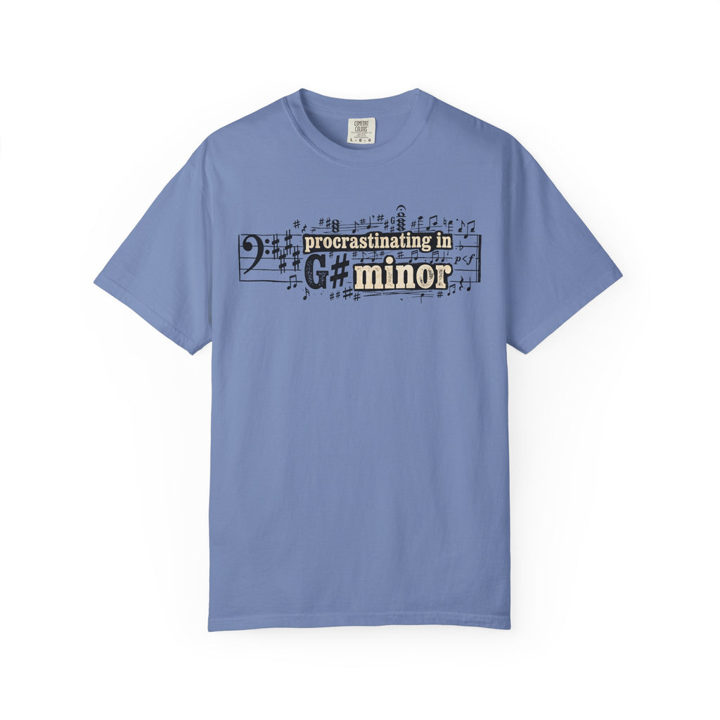 Procrastinating in G# Minor - Funny Cello & Bass Clef T-Shirt