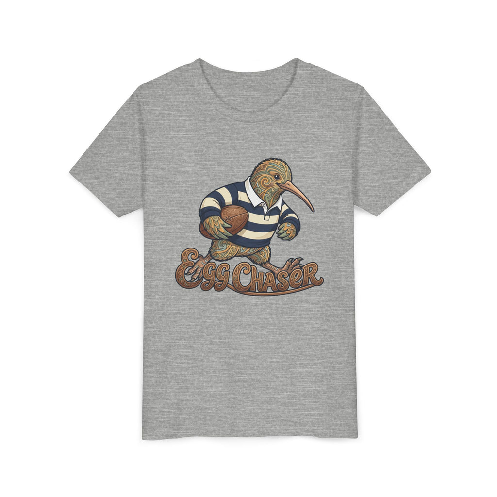 Kiwi Rugby Youth Tee — 'Egg Chaser' Vintage Sports Kids Shirt
