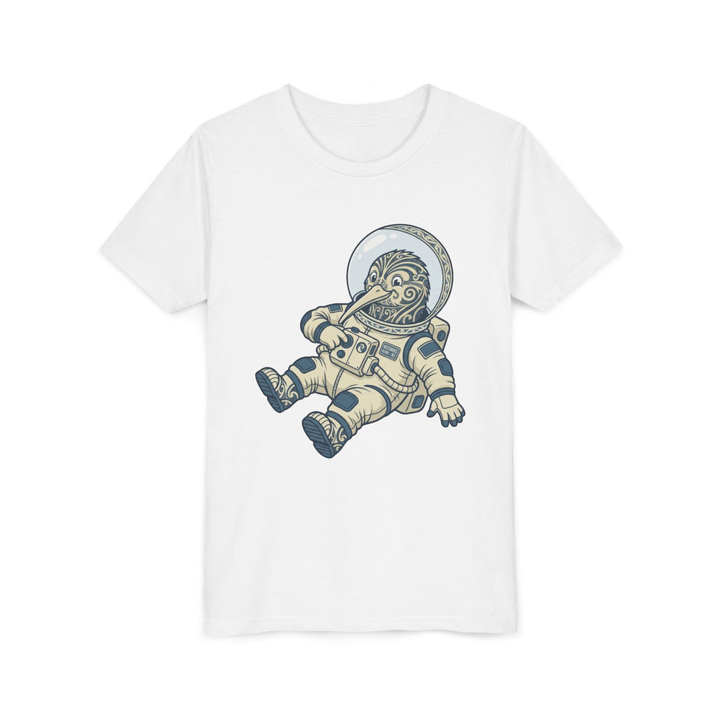 Youth Tee — Cute Astronaut Kiwi Spacesuit Graphic