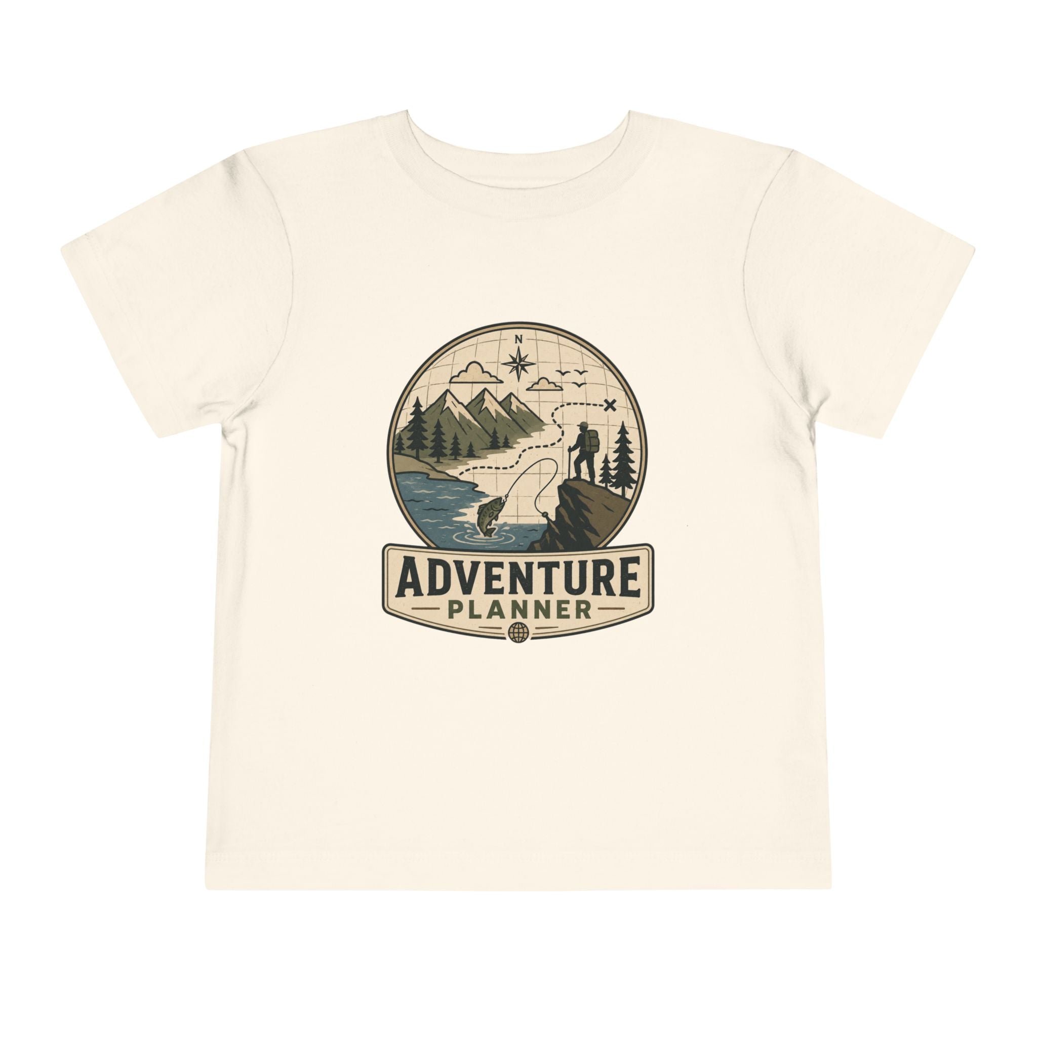 "Adventure Planner" Hiking Graphic Toddler Tee
